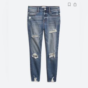 NWT - Studio Blue - Bella High Rise Destructed Skinny Jean - 4